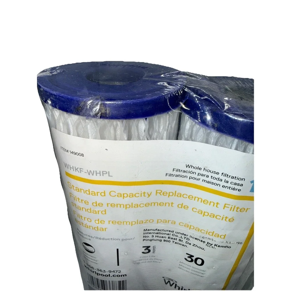 2-Whirlpool WHKF-WHPL Standard Capacity Filtration Filter Item 149008 (2 Pack)